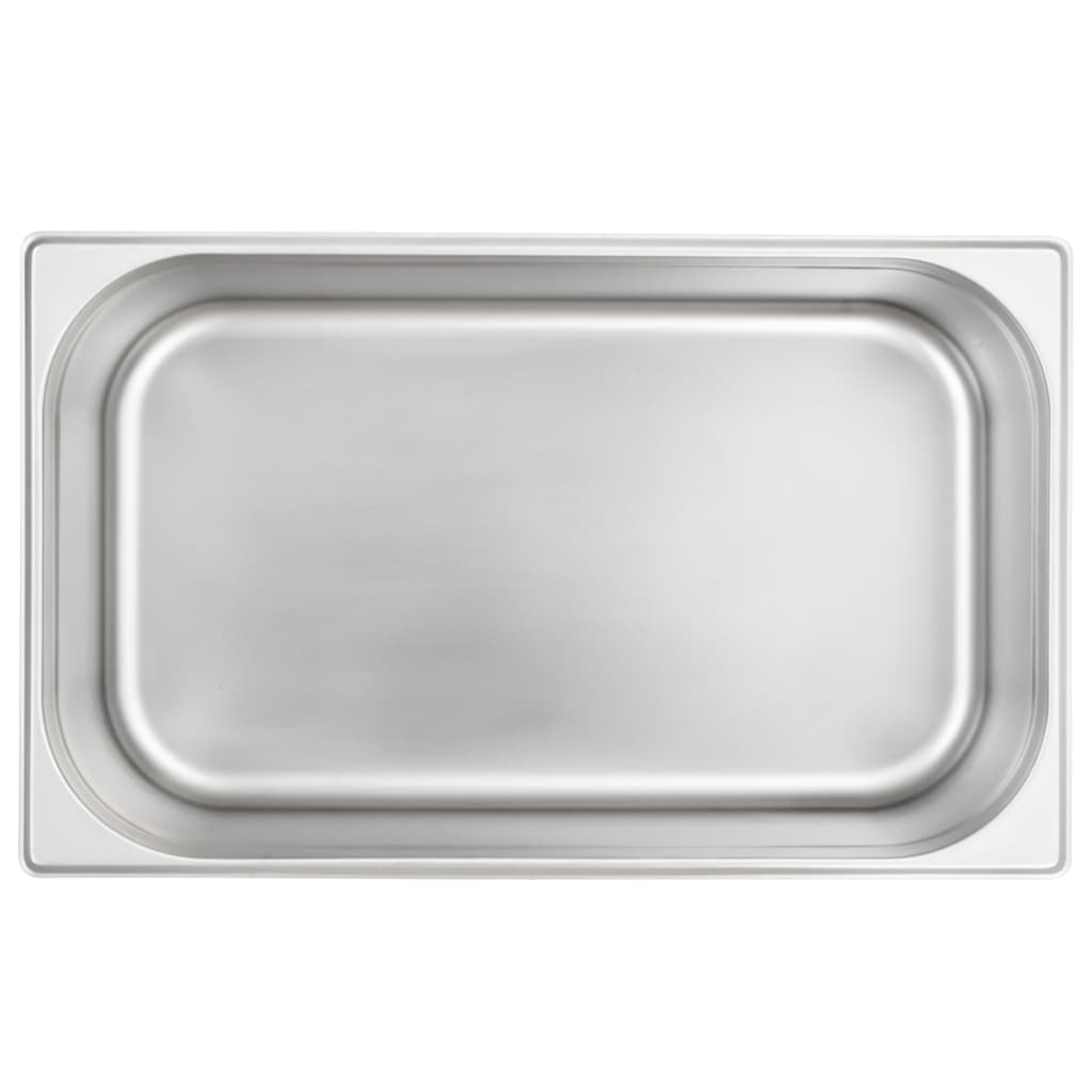 vidaXL Gastronorm Containers 2 pcs GN 1/1 150 mm Stainless Steel 5
