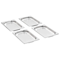 vidaXL Gastronorm Containers 12 pcs GN 1/4 20 mm Stainless Steel 2
