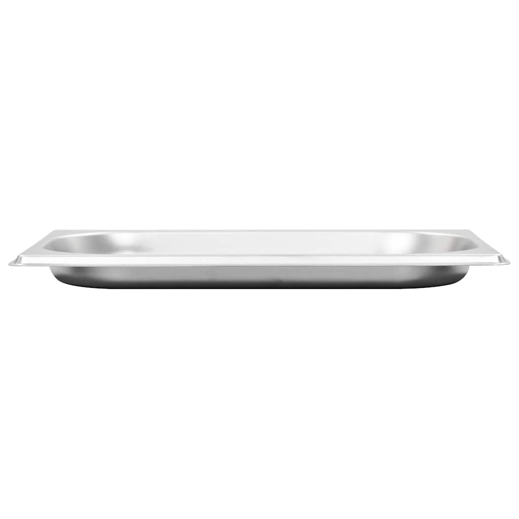 vidaXL Gastronorm Containers 12 pcs GN 1/4 20 mm Stainless Steel 6