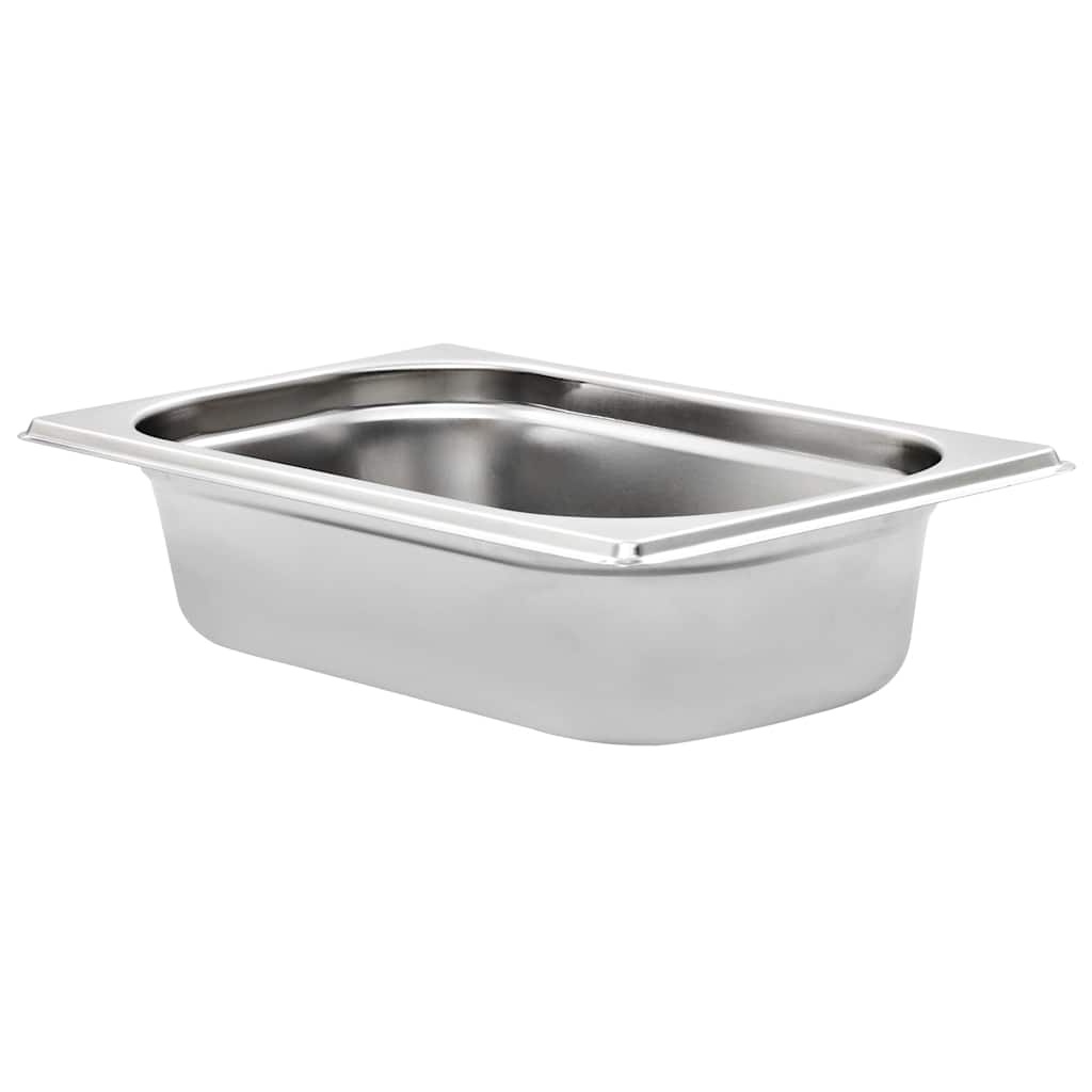 vidaXL Gastronorm Containers 8 pcs GN 1/4 65 mm Stainless Steel 3