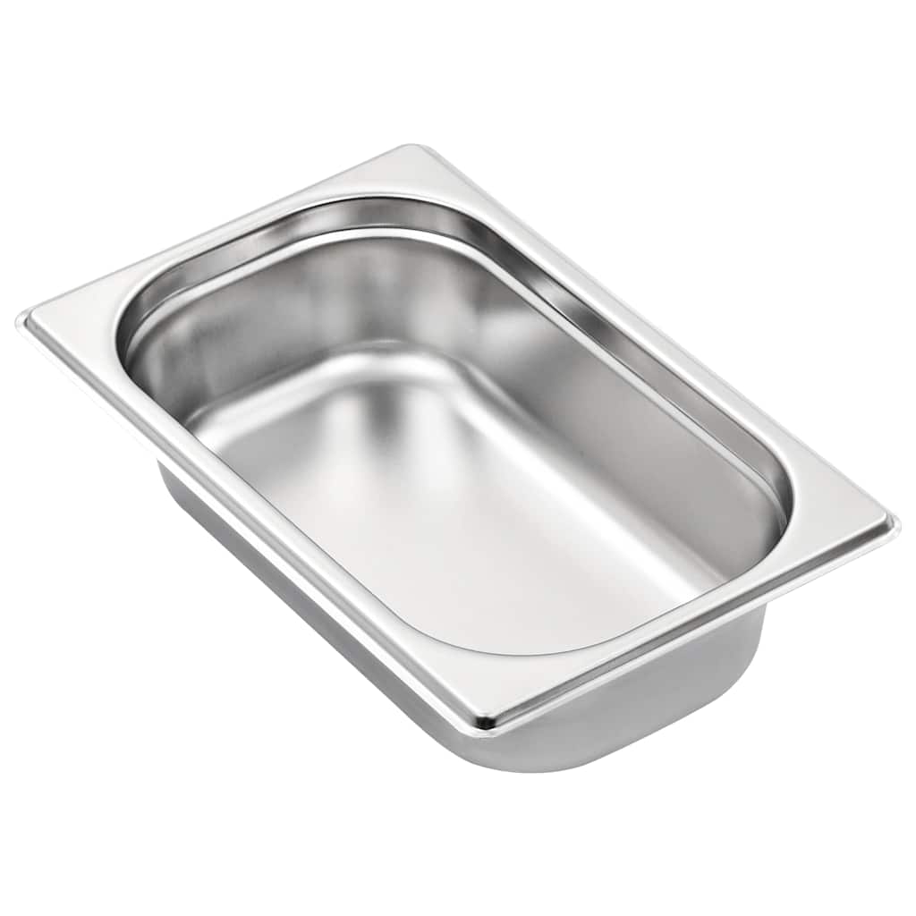 vidaXL Gastronorm Containers 8 pcs GN 1/4 65 mm Stainless Steel 4
