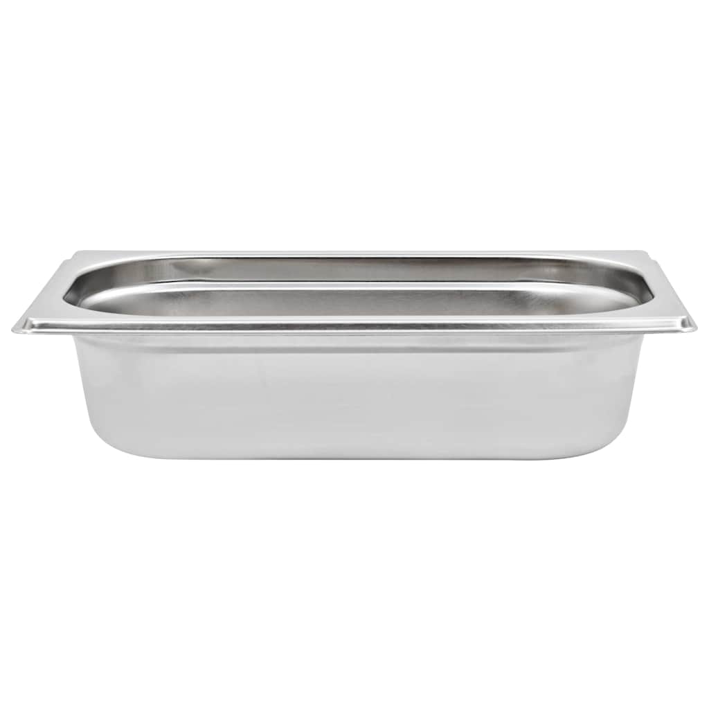 vidaXL Gastronorm Containers 8 pcs GN 1/4 65 mm Stainless Steel 6