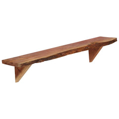vidaXL Wall Shelf | Set of 2 | Varied wood grain | Solid Acacia Wood | Medium 3