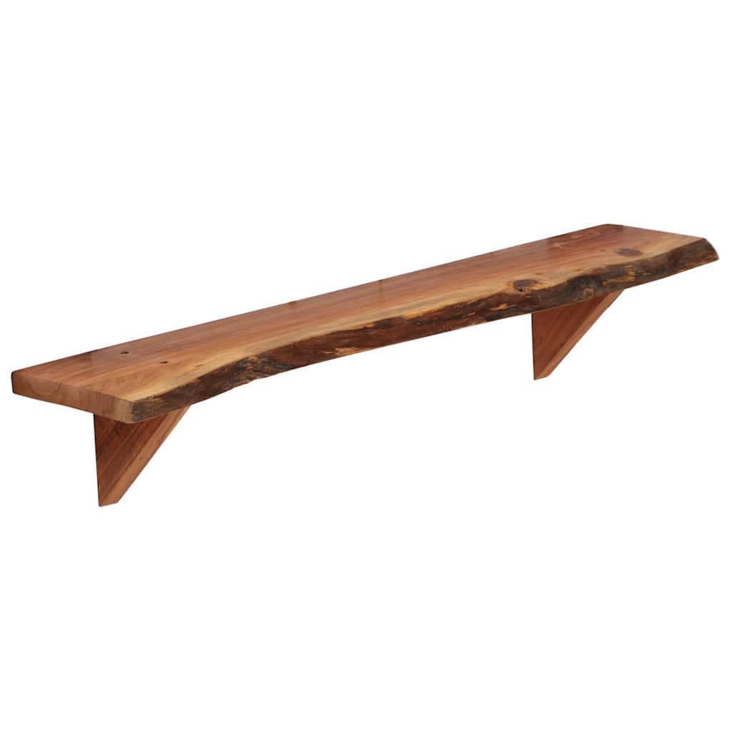 vidaXL Wall Shelf | Set of 2 | Varied wood grain | Solid Acacia Wood | Medium 4