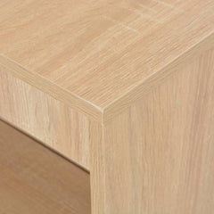vidaXL Bar Table with Shelf Oak 110x50x103 cm 5