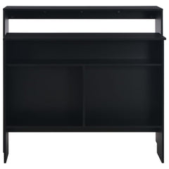 vidaXL Bar Table with 2 Table Tops Black 130x40x120 cm 5
