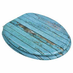 vidaXL Toilet Seats with Lids 2 pcs MDF Old Wood 3