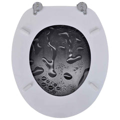 vidaXL Toilet Seats with Lids 2 pcs MDF Water 6
