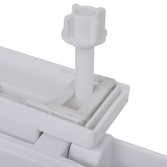 vidaXL Toilet Seats with Soft Close Lids 2 pcs Plastic White 6