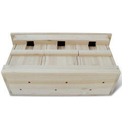 vidaXL Sparrow Houses 2 pcs Wood 44x15,5x21,5 cm 2