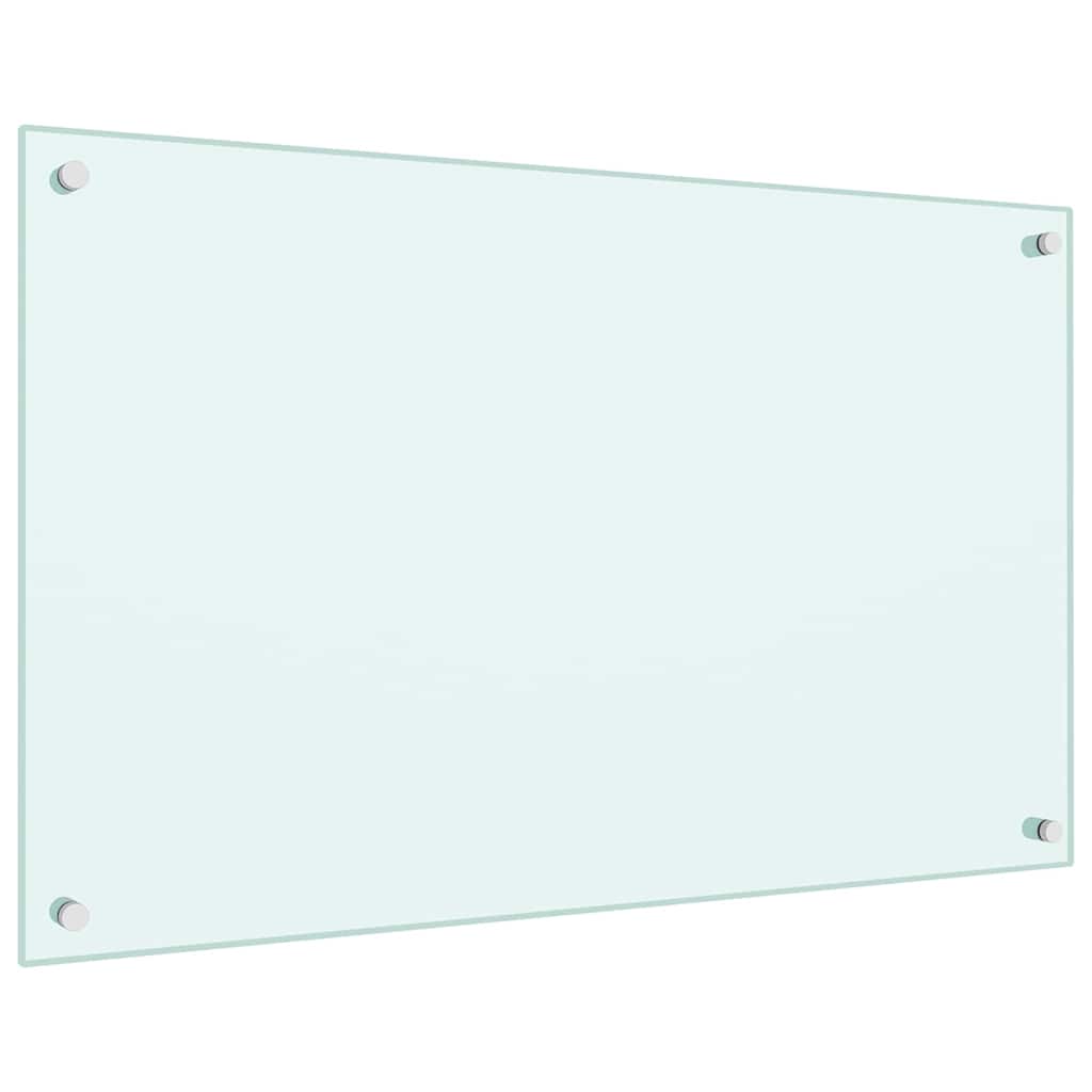 vidaXL Kitchen Backsplash Milk 80 x 50 cm Tempered Glass 5