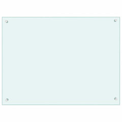vidaXL Kitchen Backsplash Milk 80 x 60 cm Tempered Glass 2
