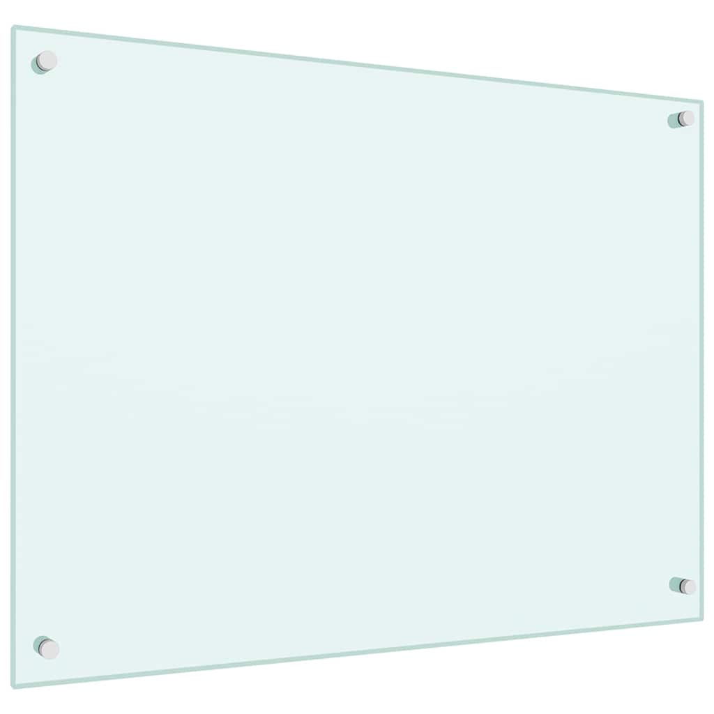vidaXL Kitchen Backsplash Milk 80 x 60 cm Tempered Glass 5