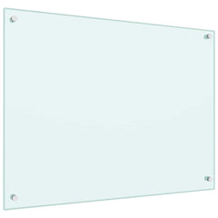 vidaXL Kitchen Backsplash Milk 80 x 60 cm Tempered Glass 5
