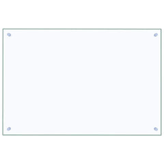vidaXL Kitchen Backsplash Transparent 90 x 60 cm Tempered Glass 2