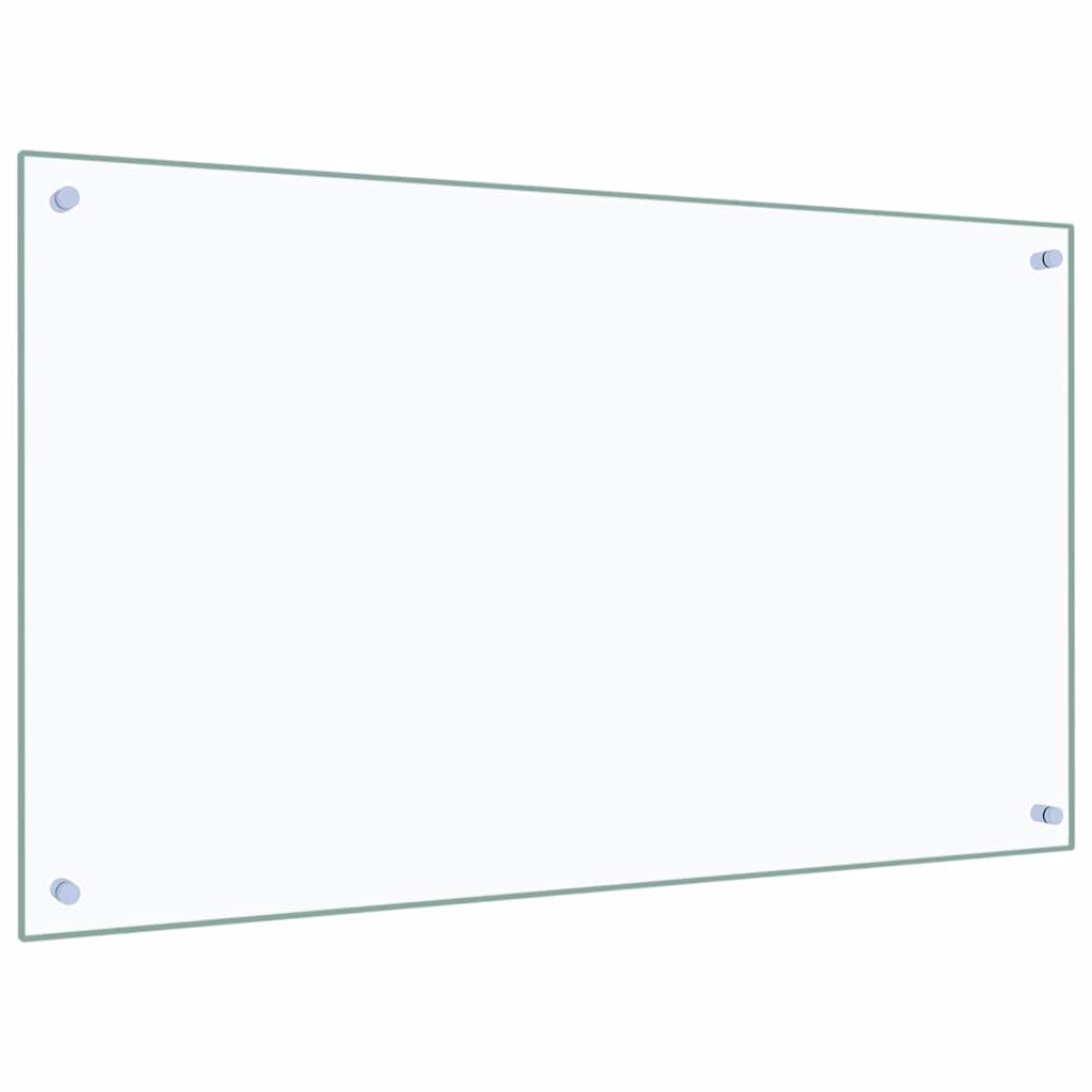 vidaXL Kitchen Backsplash Transparent 100 x 60 cm Tempered Glass 5
