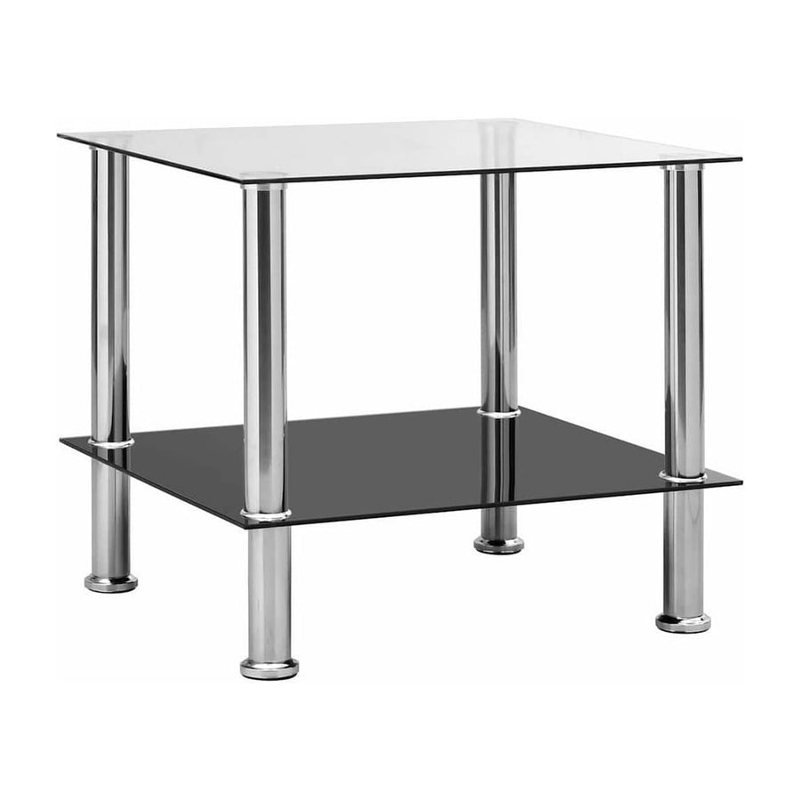 Side Table Transparent Tempered Glass