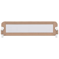 vidaXL Toddler Safety Bed Rail Taupe 150x42 cm Polyester 3