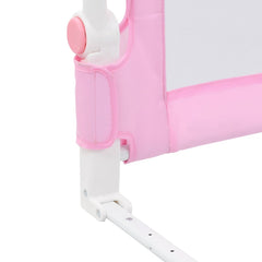 vidaXL Toddler Safety Bed Rail Pink 120x42 cm Polyester 6