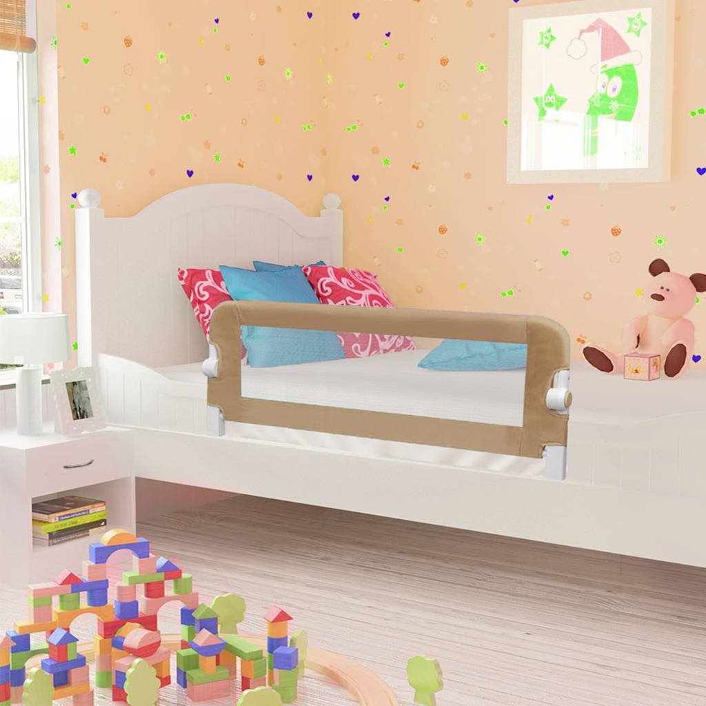 Toddler Safety Bed Rail in Taupe