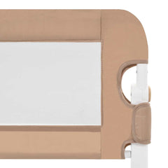 vidaXL Toddler Safety Bed Rail Taupe 180x42 cm Polyester 5