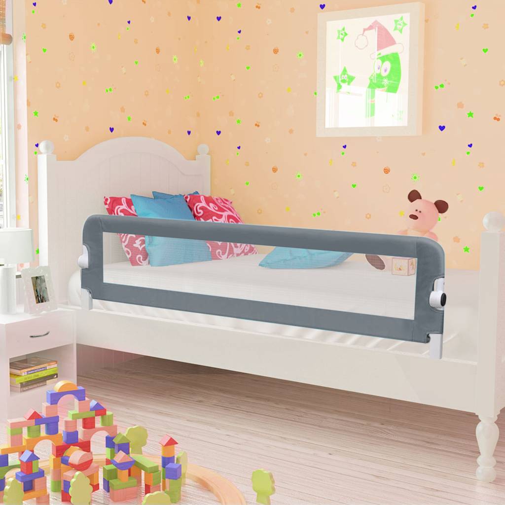 Toddler Safety Bed Rail in Grey