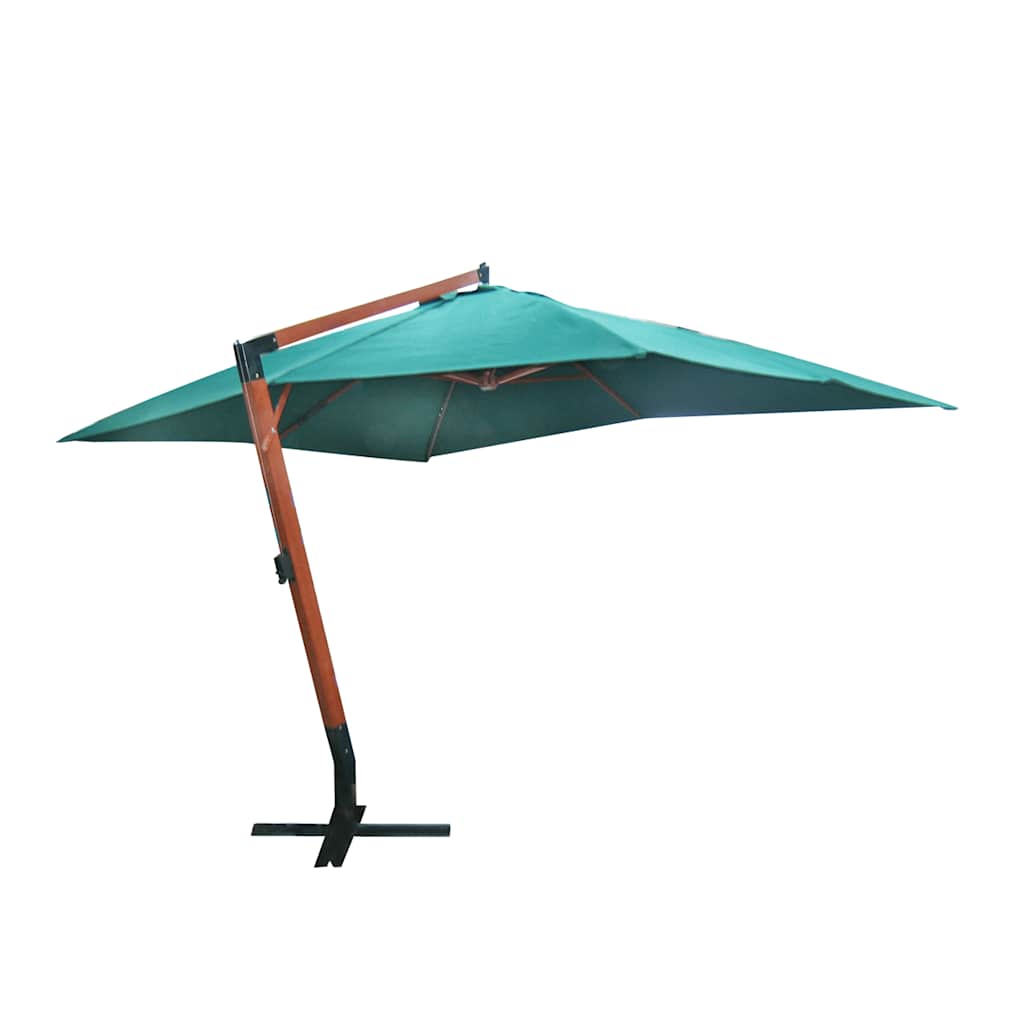vidaXL Floating Garden Parasol | Green | Polyester | Large | Height-Adjustable 1