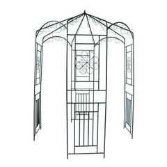 40269 vidaXL Garden Arch 250 cm Dark Green 2