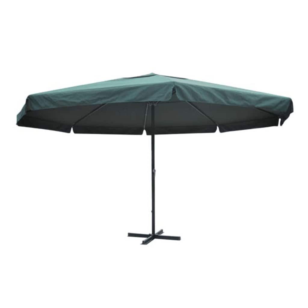 vidaXL Garden Parasol Green Aluminium 500 cm 2