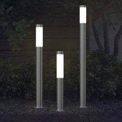 40374 vidaXL Garden Lamp Set 3-piece Waterproof Stainless Steel 4