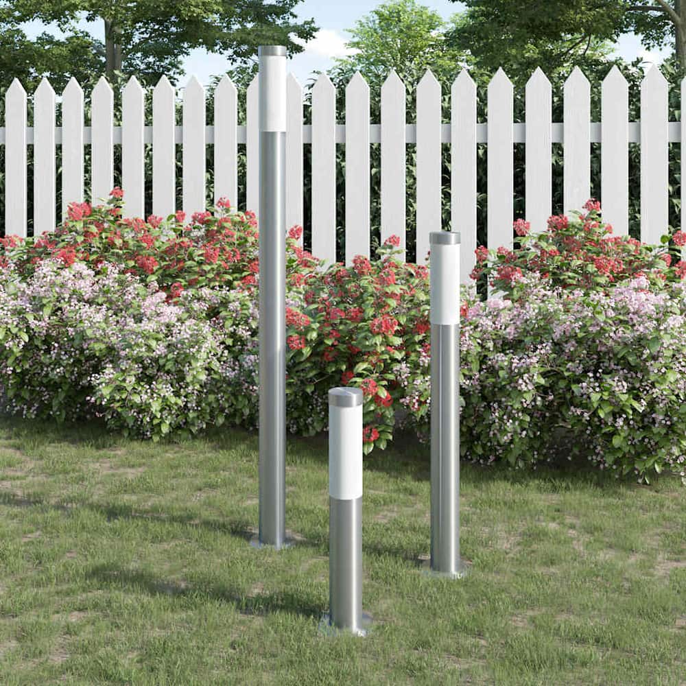 40374 vidaXL Garden Lamp Set 3-piece Waterproof Stainless Steel 1