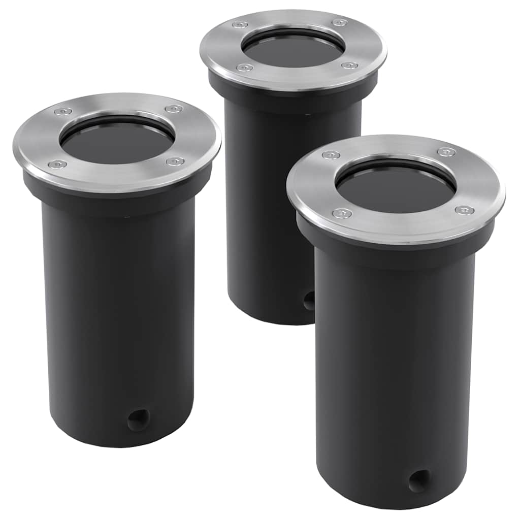 40393 vidaXL Outdoor Ground Lights 3 pcs Round 2