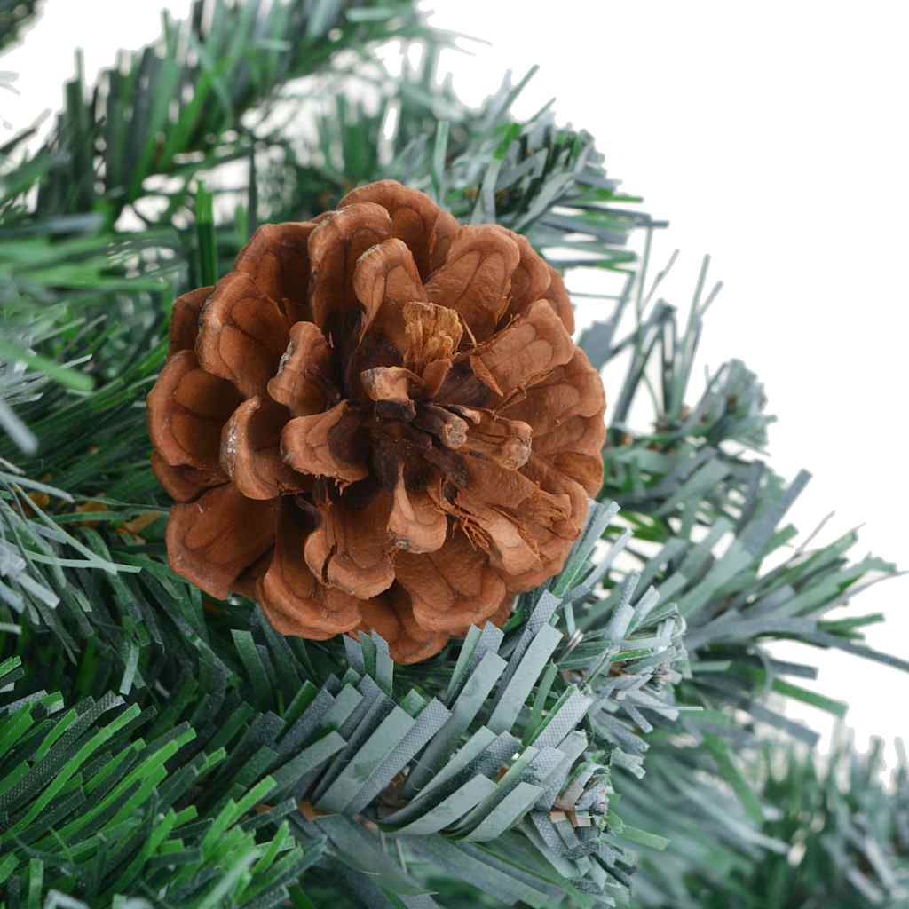vidaXL Artificial Christmas Tree with Pinecones 210 cm 4
