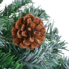 vidaXL Artificial Christmas Tree with Pinecones 210 cm 4