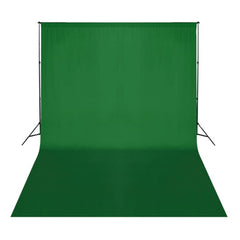 vidaXL Backdrop Cotton without Stand Green 500x300 cm Chroma Key 2