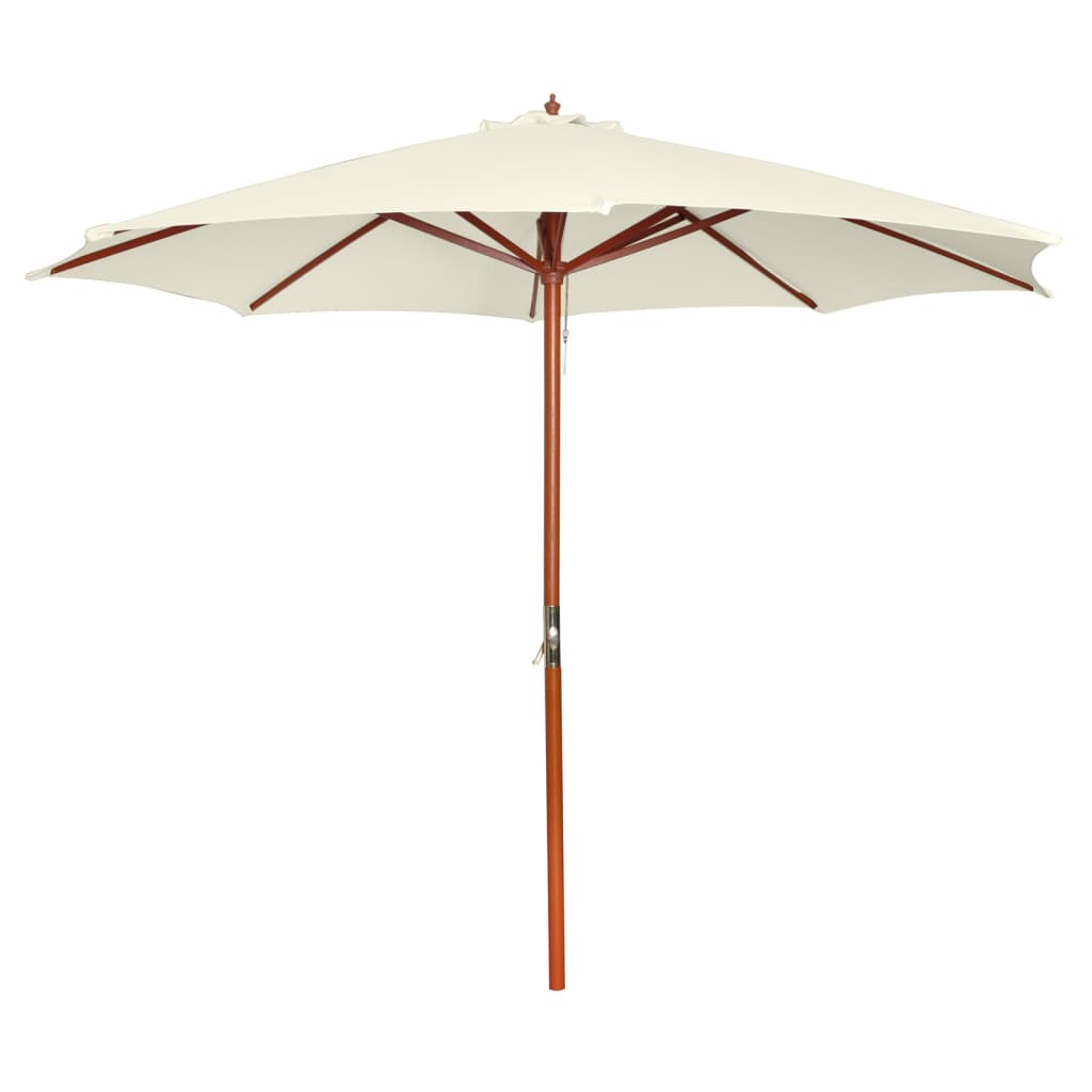 vidaXL Garden Parasol 300x258 cm Sand White 1