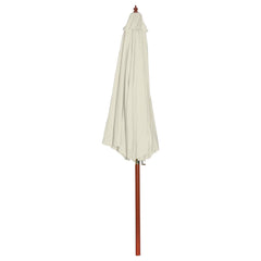 vidaXL Garden Parasol 300x258 cm Sand White 2