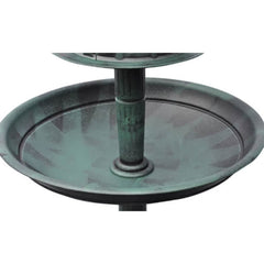 vidaXL Solar Bird Bath | Green | Weather-resistant plastic | Bird Bath | Round 3