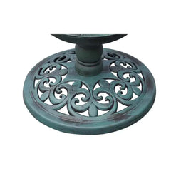 vidaXL Solar Bird Bath | Green | Weather-resistant plastic | Bird Bath | Round 4