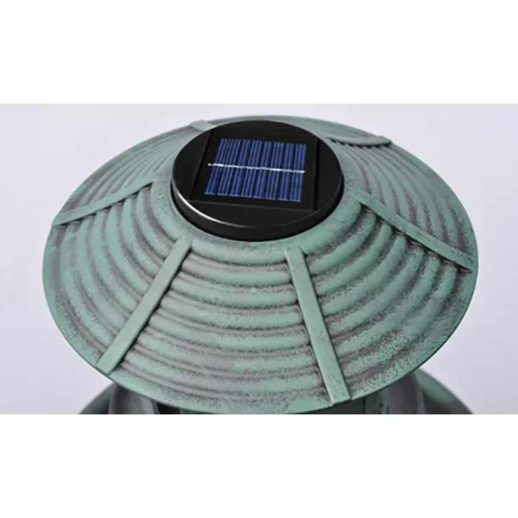 vidaXL Solar Bird Bath | Green | Weather-resistant plastic | Bird Bath | Round 5