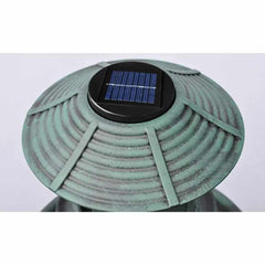 vidaXL Solar Bird Bath | Green | Weather-resistant plastic | Bird Bath | Round 5