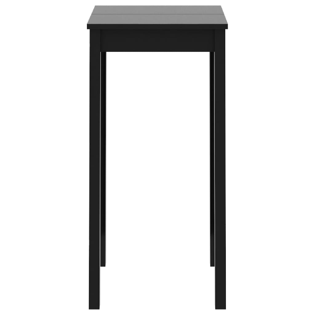 vidaXL Bar Table MDF Black 55x55x107 cm 3