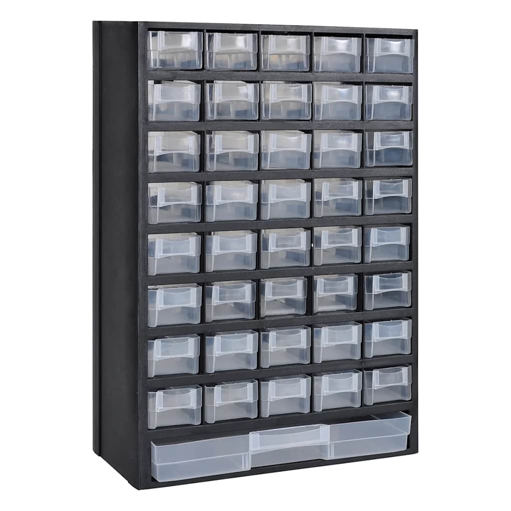 vidaXL 41-Drawer Plastic Storage Cabinet Tool Box 1