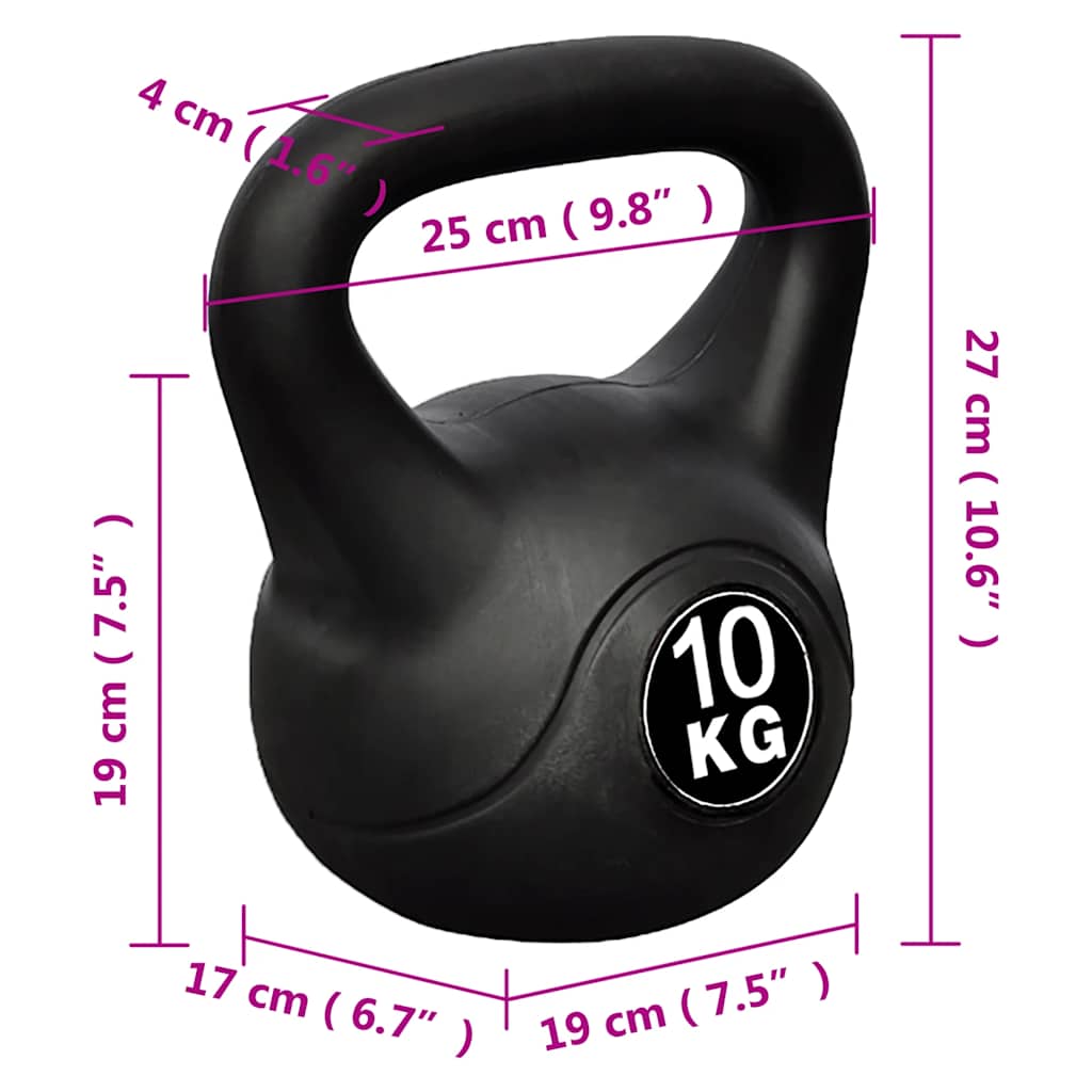 vidaXL kettlebell 10 kg 4