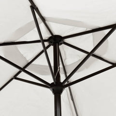 vidaXL Parasol Sand White 3m Steel Pole 5