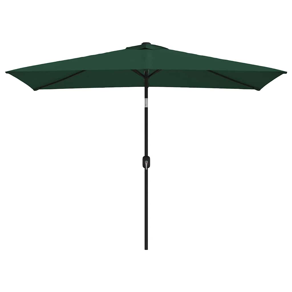 Outdoor Parasol with Metal Pole 300x200 cm Green