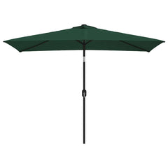 Outdoor Parasol with Metal Pole 300x200 cm Green