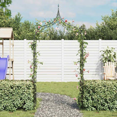 40777 Garden Arch Spike Design Climbing Plants Dark Green 3