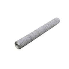 vidaXL Chicken Wire Fence Galvanised Steel 25x1 m Silver 2