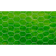 vidaXL Chicken Wire Fence Galvanised Steel 25x1 m Silver 3
